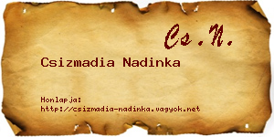 Csizmadia Nadinka névjegykártya